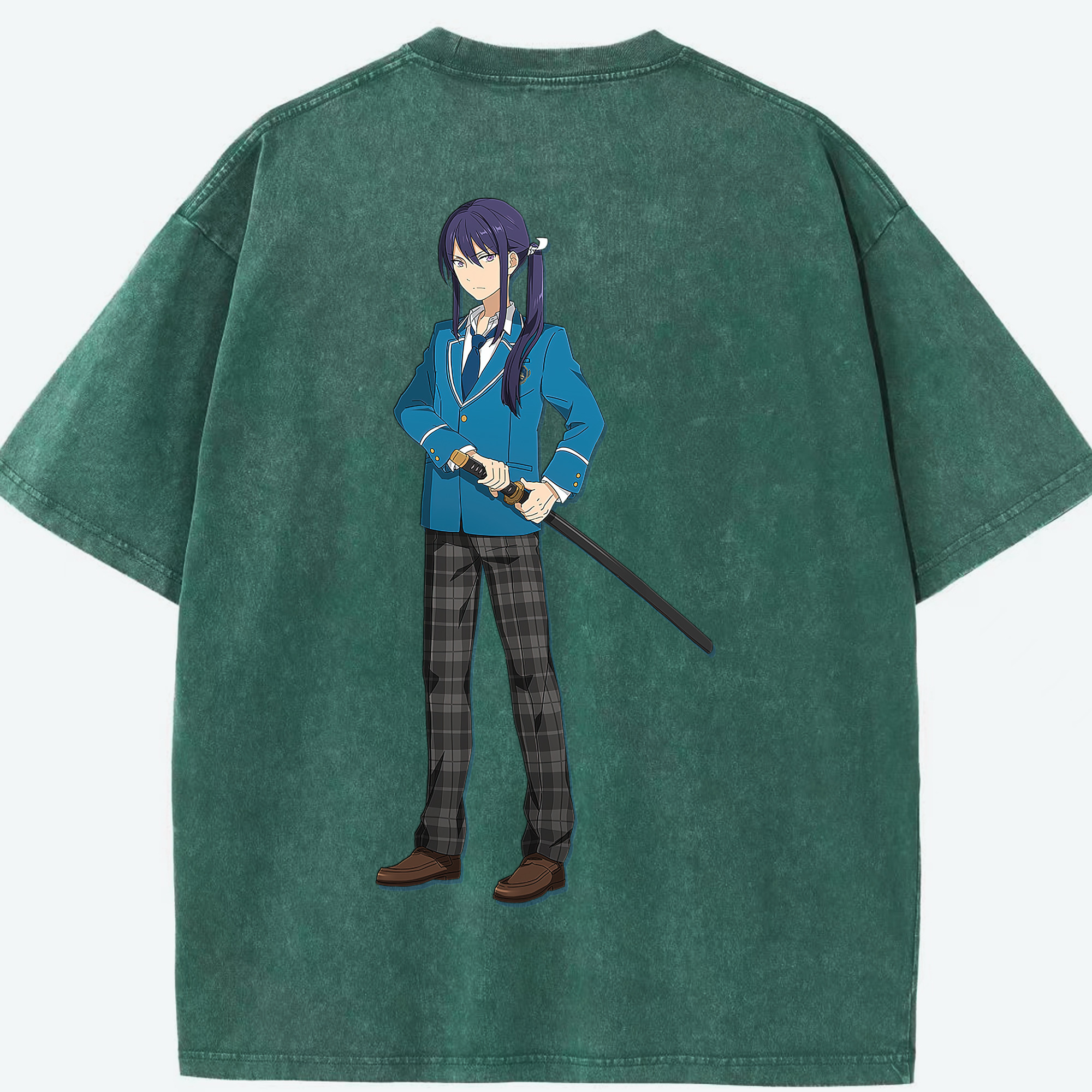 （画像用） あんさんぶるスターズ! Ensemble Stars 綿100% ヴィンテージ風 半袖Tシャツ（背面プリント）